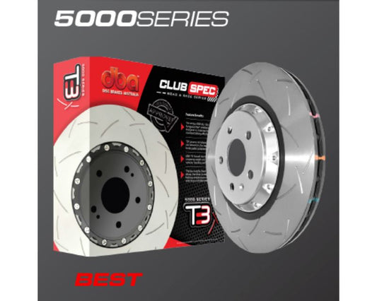 DBA 13-17 Audi RS6 / 14-17 Audi RS7 5000 Series Drilled Front Brake Rotor - Mammoth Racing -
