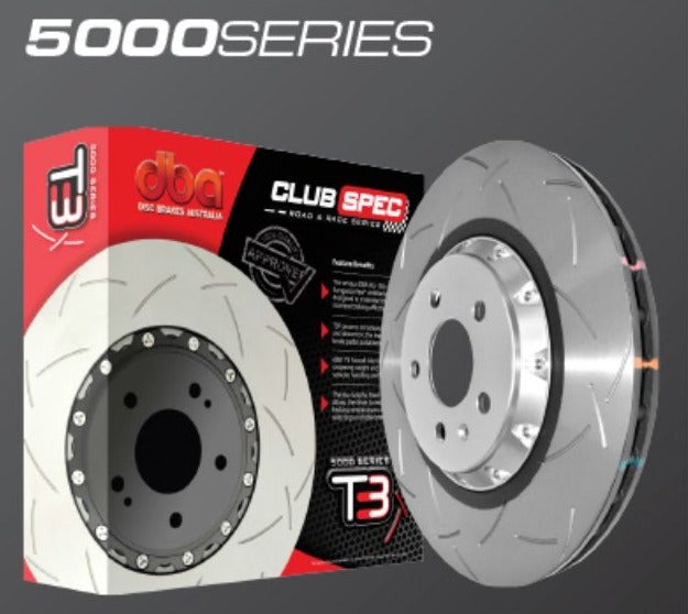 DBA 11-17 Jeep Grand Cherokee Trackhawk (6.2L V8) 5000 Series T3 Slotted KP Brake Rotor - Mammoth Racing -