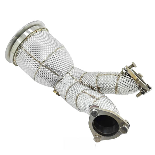High Flow 304 Stainless Exhaust Downpipe for Audi SQ5 B9 3.0T