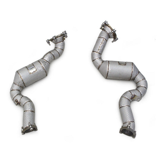 Catted High Flow 304 Stainless Exhaust Downpipe for Audi RS6 C7 4.0TT