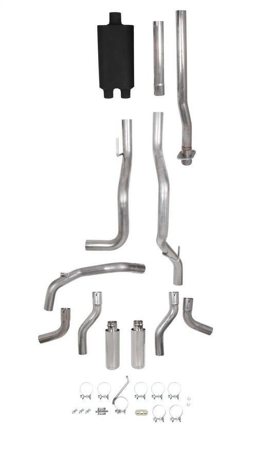 Flowtech 52015Flt Cat-Back Exhaust System Dual 3 Into 2.5 In. 409 Stainless Steel Tubing - My Store