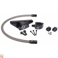Fleece Performance 03-07 Manual Transmission Cummins Coolant Bypass Kit w/ SS Braided Line - Mammoth Racing -