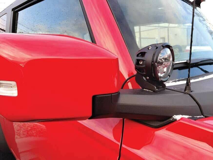 Ford Racing 2021+ Ford Bronco Mirror Mounted 4in Rigid LED Lights Kit - Mammoth Racing -