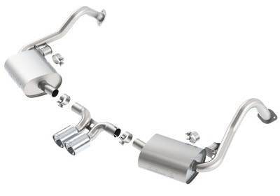 Borla 14-15 Porsche Cayman/Boxster (981) RWD 2Dr Dual Center Rear Exit Catback 4in Tip Exhaust Sys - Mammoth Racing -
