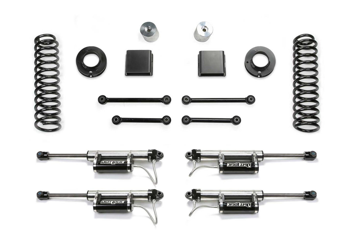 Fabtech 20-21 Jeep JT 4WD Diesel 3in Sport System w/ Dlss Resi - Mammoth Racing -