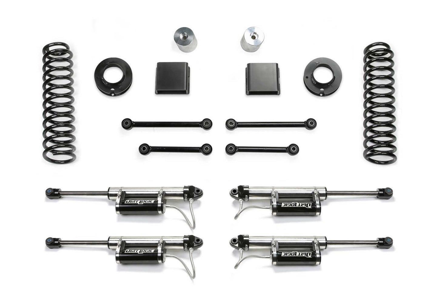 Fabtech 20-21 Jeep JT 4WD Diesel 3in Sport System w/ Dlss Resi - Mammoth Racing -