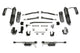 Fabtech 19 Ford Ranger 4WD w/Intrusion Beam Kit 3.5in Bj UCA Sys w/Perf Shks - Mammoth Racing -