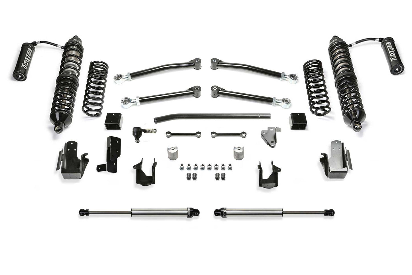Fabtech 20-22 Jeep JT 4WD Gas 5" Trail w/DLSS 2.5 Coilover Resi & RR Dlss - Mammoth Racing -