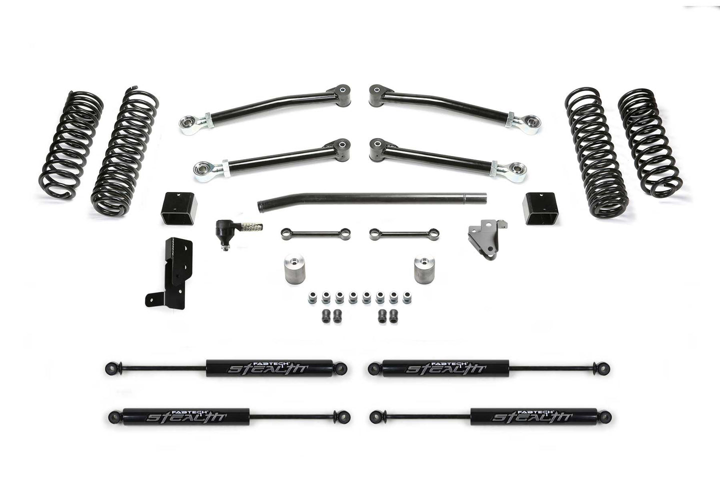 Fabtech 20-22 Jeep JL 4WD 4 Dr Diesel and 392 3in Trail w/ Stealth - Mammoth Racing -