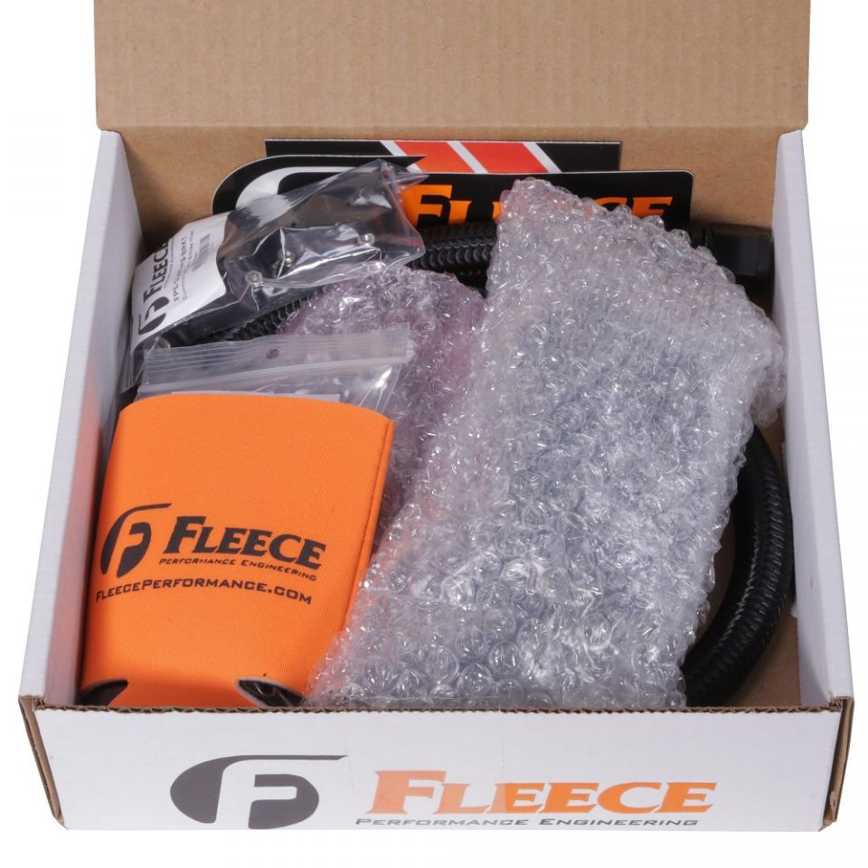 Fleece Performance 03-05 Auto Trans Cummins Coolant Bypass Kit w/ Stainless Steel Braided Line - My Store