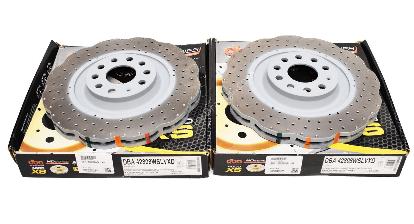 DBA 2012+ Mercedes Benz A45 AMG 4000 Series Slotted Front Brake Rotor - Mammoth Racing -
