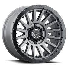 Icon Recon Pro 17x8.5 5x5 -6mm Offset 4.5in BS 71.5mm Bore Charcoal Wheel - Mammoth Racing -