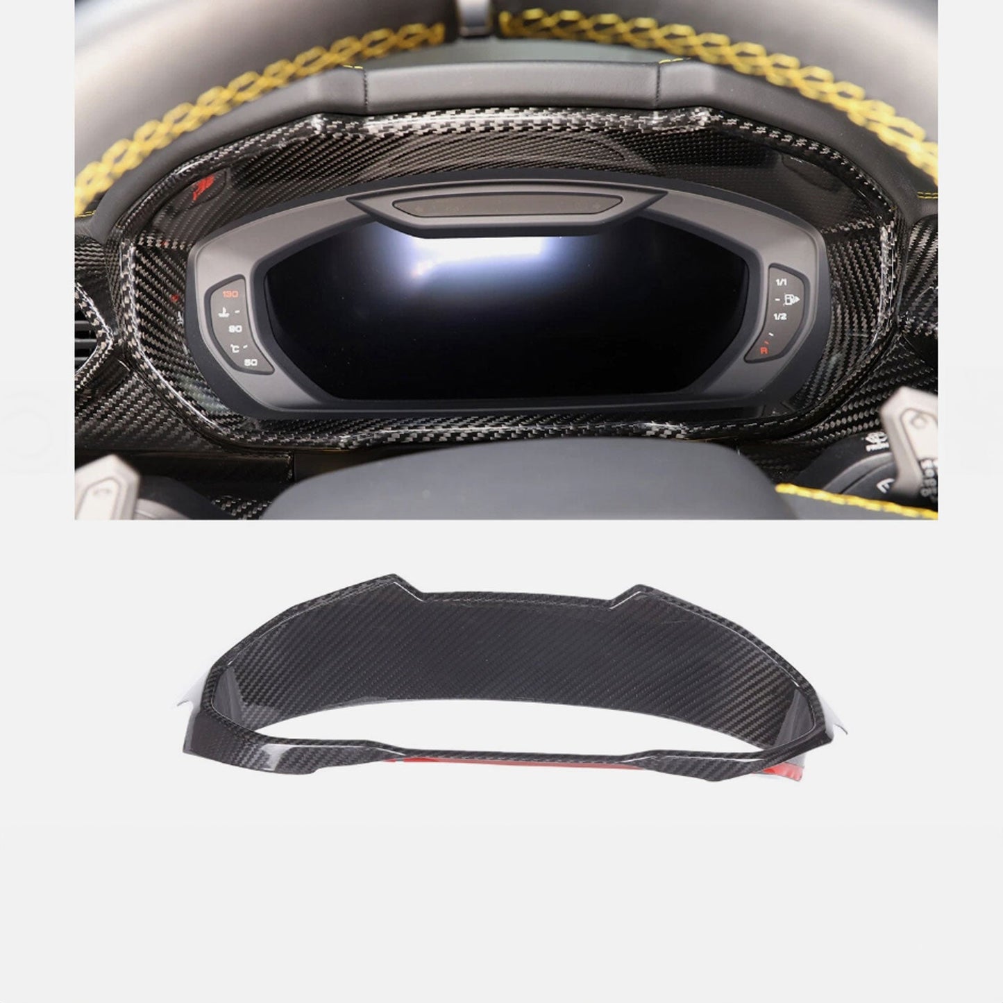 Full Carbon Fiber Interior Trim Cover Set Fits Lamborghini URUS Lambo 2018+