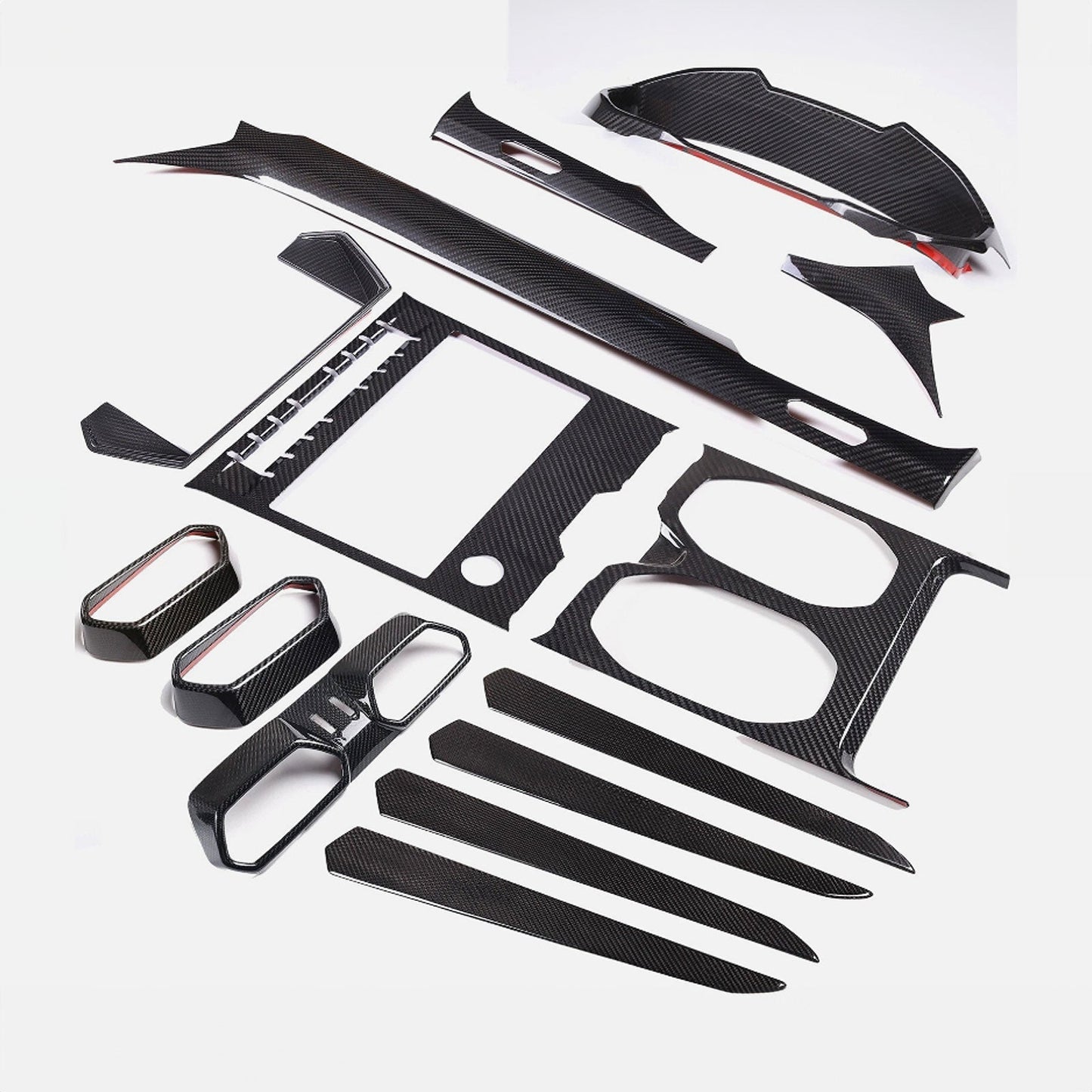 Full Carbon Fiber Interior Trim Cover Set Fits Lamborghini URUS Lambo 2018+