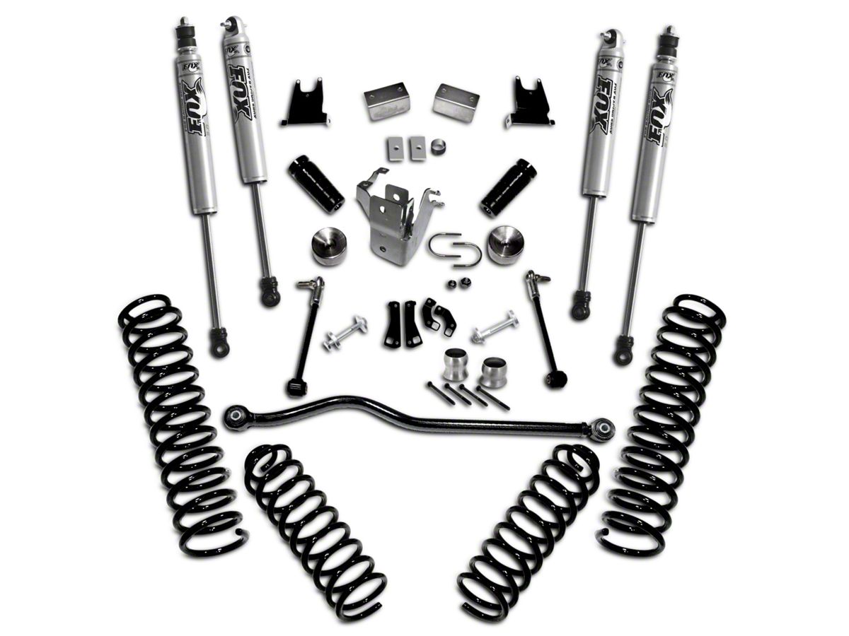 Superlift 07-18 Jeep Wrangler JK Unlimited 4in Lift Kit w/ Fox Shocks - Mammoth Racing -
