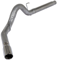 Diamond Eye 18-19 Ford 3.0L Powerstroke F150 - 4in Aluminized DPF Back Exhaust Kit w/ Tip 4512BRA-DE - Mammoth Racing -