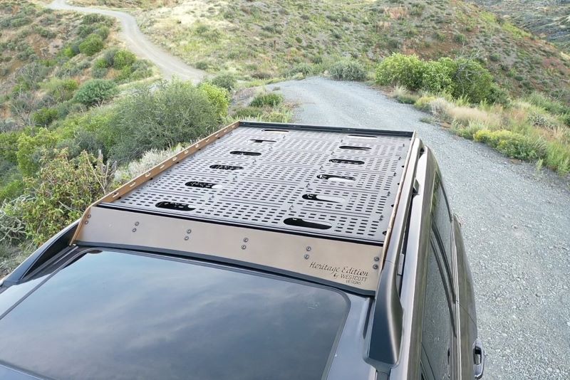 Roof Rack, Toyota, Landcruiser 200 Series, Basket Roof Rack With Black Floor Inserts - My Store