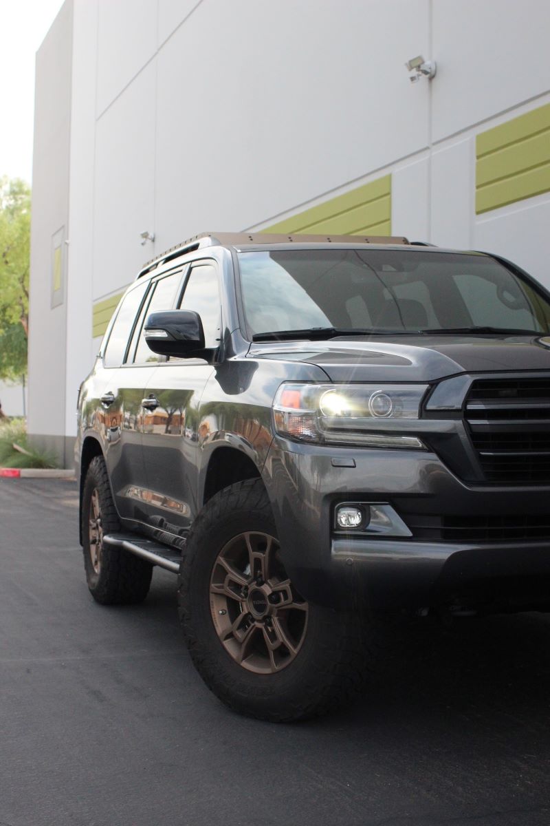 Sliders, Toyota Landcruiser 200, 0 DEG W TOP Plates, Tig, Dom, Black - My Store