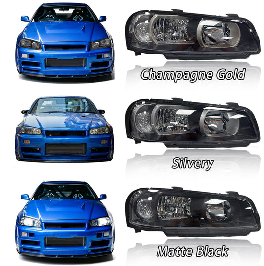 LED Headlights for Nissan Skyline R34 GTR GTT BNR34 ENR34 ER34 HR34