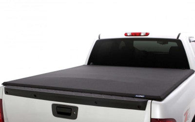 Lund 05-17 Nissan Frontier (5ft. Bed w/o Utility TRack) Genesis Elite Tri-Fold Tonneau Cover - Black - Mammoth Racing -