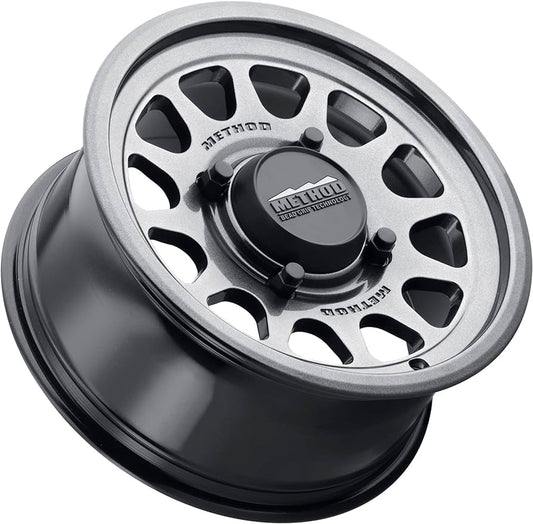 Method Mr414 Bead Grip 15x10 / 6+4/+25mm Offset / 5x4.5 / 76mm CB Graphite Wheel - Mammoth Racing -