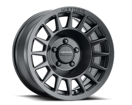 Method Mr414 Bead Grip 15x7 / 4+3/+13mm Offset / 5x4.5 / 76mm CB Matte Black Wheel - Mammoth Racing -