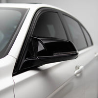 M Style High Gloss Black ABS Mirror Caps - BMW F2X, F3X, F87 M2, E84 X1 | Palenon Performance