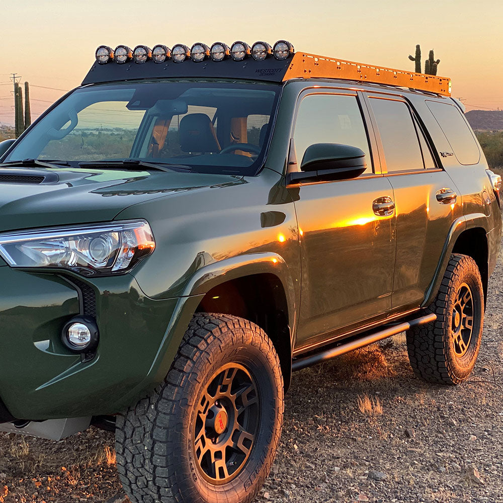 Toyota 4Runner 5th Gen Modular Roof Rack with Cut Out for 40" Light Bar and (8) Additional TRD PRO OEM Mounting Bolts - No Floor Inserts - My Store