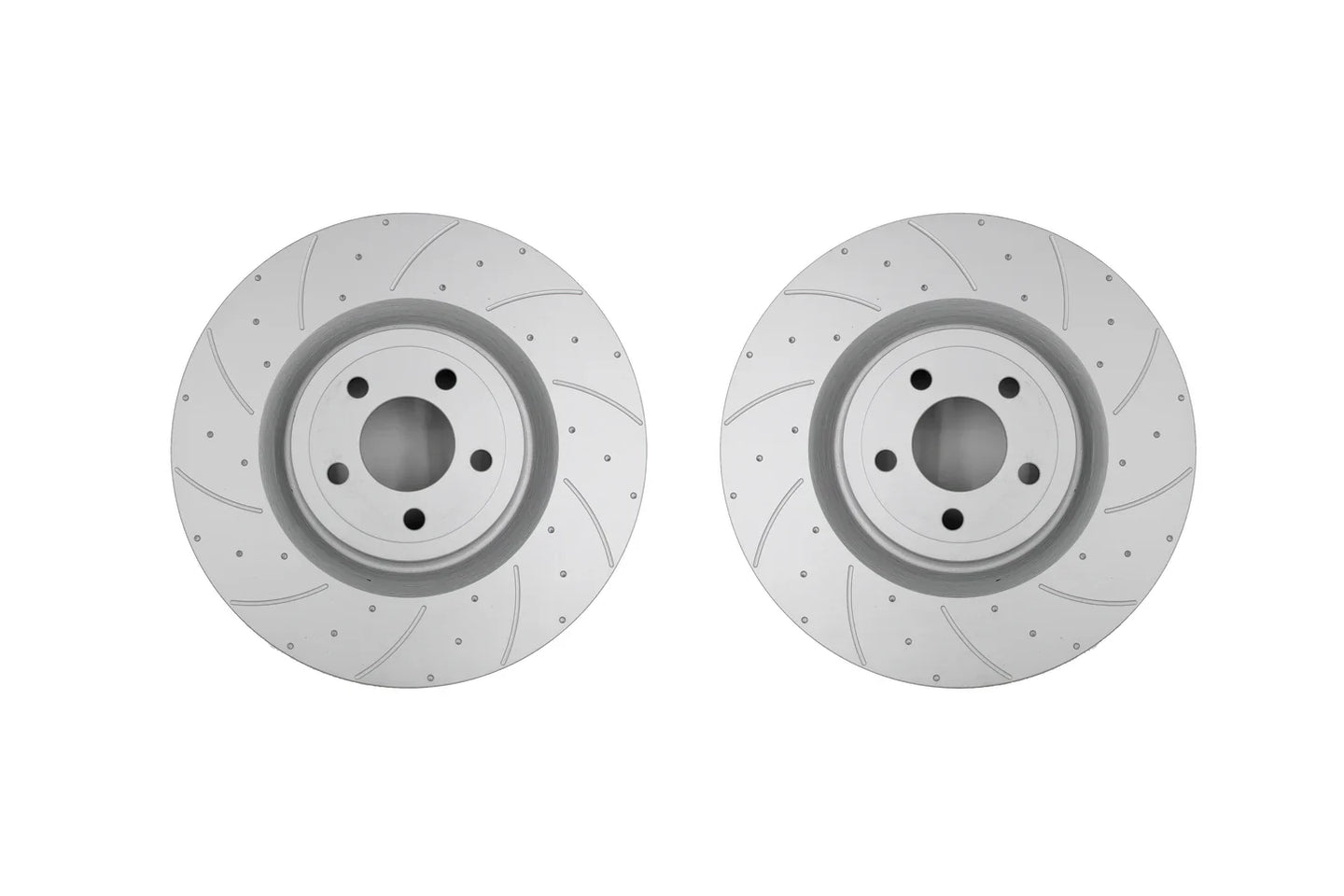 Pedders 2015+ Ford Mustang GT S550 w/ PP Front Drilled & Slotted Brake Rotors - Pair - My Store