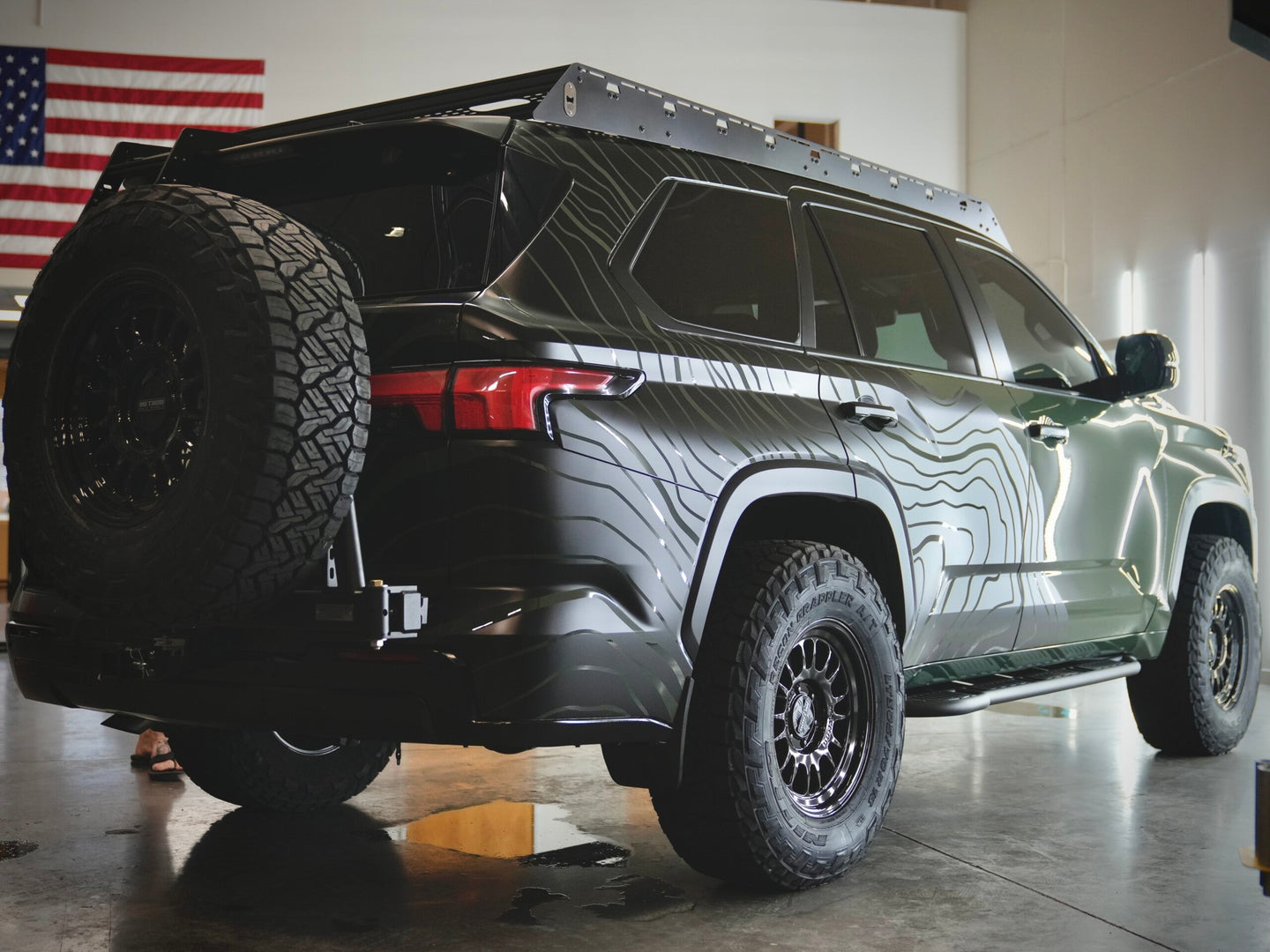 Roof Racks, Toyota Sequoia Modular Basket Rack, 3RD Gen, 2023 With 40" Light BAR CUT OUT AND Optional Floor Inserts - My Store