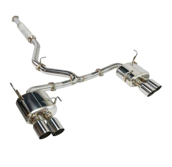 REMARK Catback Exhaust, Subaru WRX VB - Stainless Single 4 Quad Tips (Resonated) - My Store