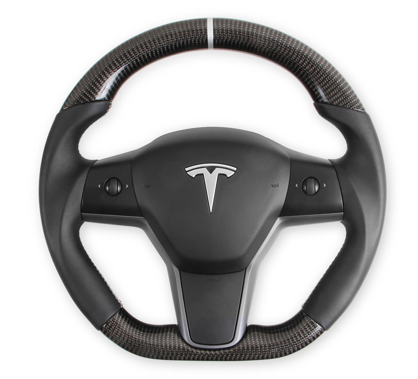 Rekudo Rk950-01 Carbon Fiber Steering Wheel  2017-2021 Tesla Model 3 or 2020-2021 Tesla Model Y - My Store