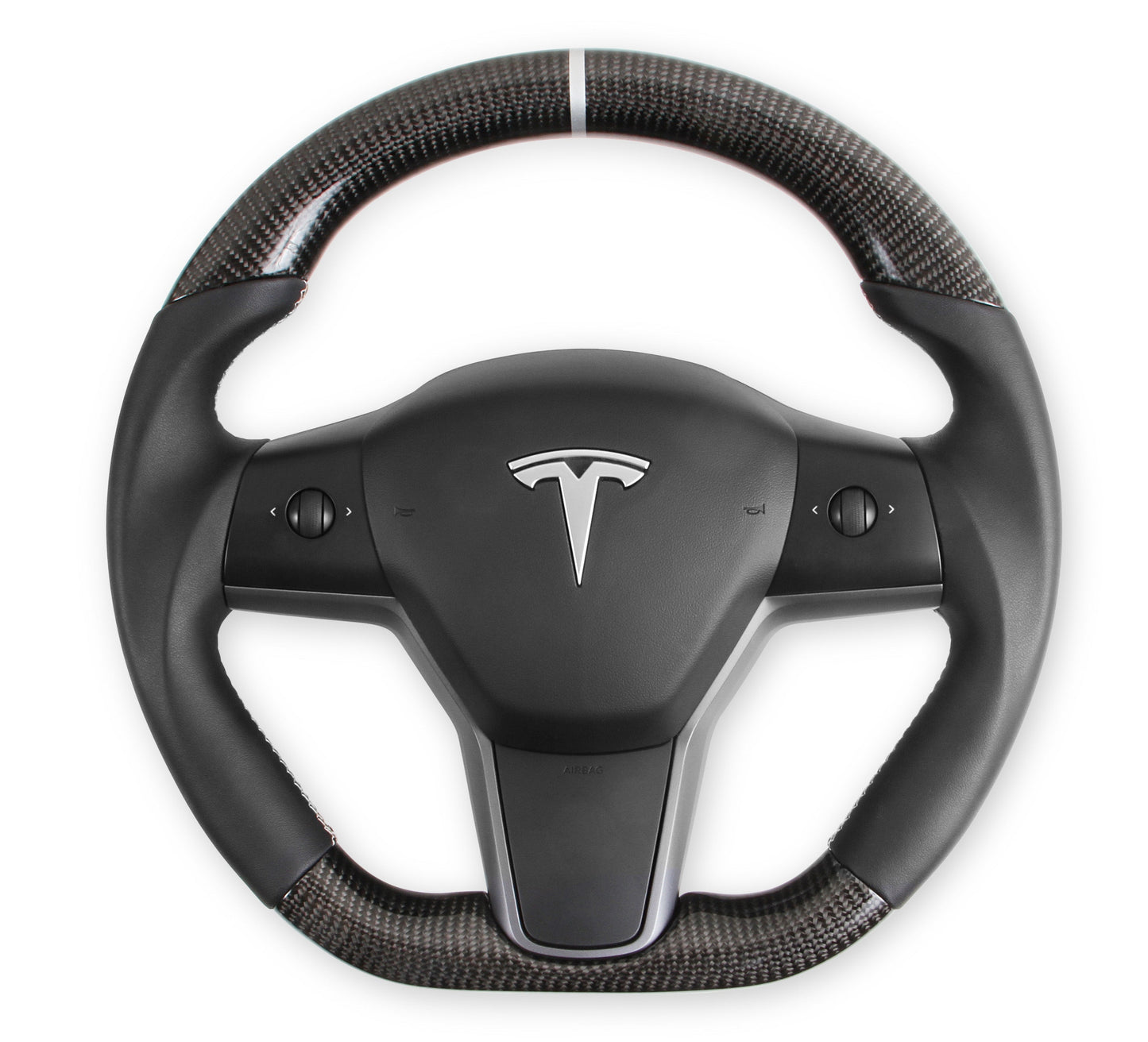 Rekudo Rk950-01 Carbon Fiber Steering Wheel  2017-2021 Tesla Model 3 or 2020-2021 Tesla Model Y - My Store