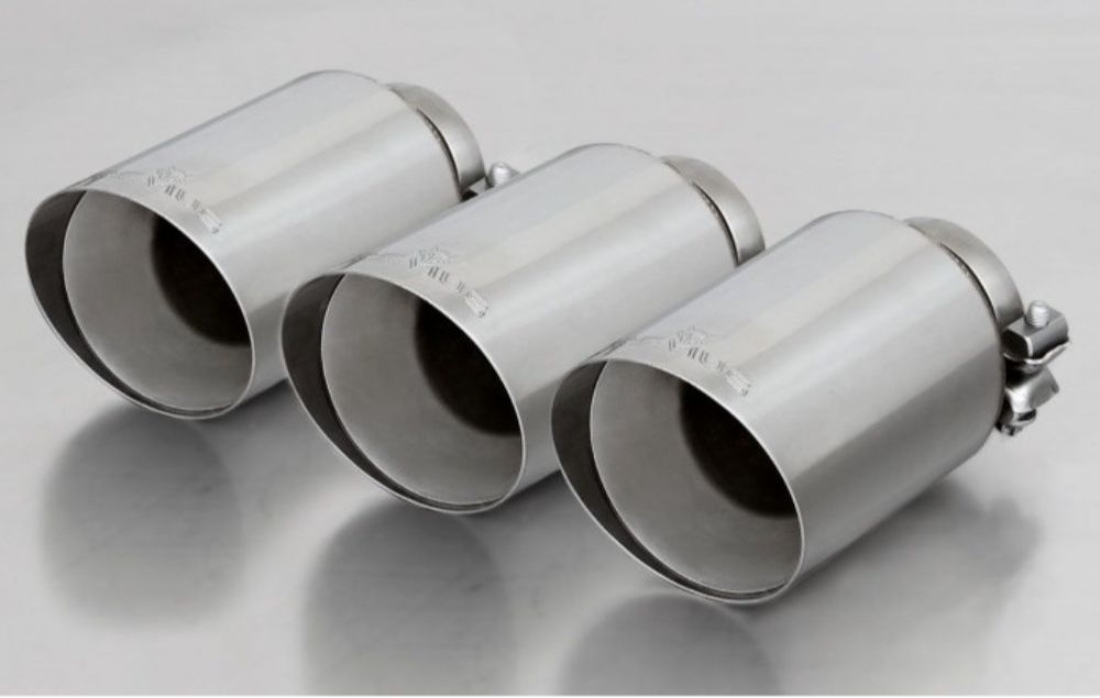 Remus 2018 Honda Civic Type-R FK8 2.0T 102mm Straight Chrome Tail Pipe Set (Triple Tip) - Mammoth Racing -