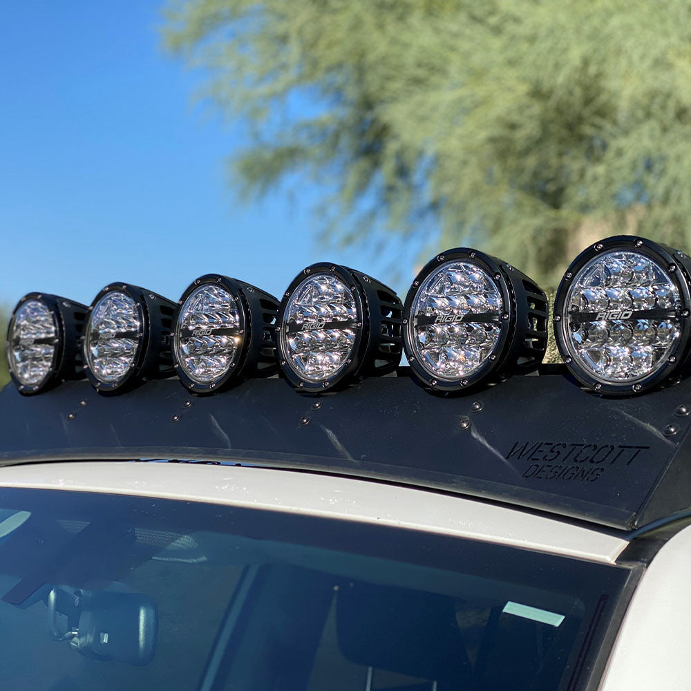 Roof Rack, Toyota 4runner, 5TH Gen, Modular Roof Rack With CUT OUT FOR TEN (10) 4" Round Lights - With Floor Inserts AND Additional Eight (8) TRD PRO OEM Mounting Bolts - My Store