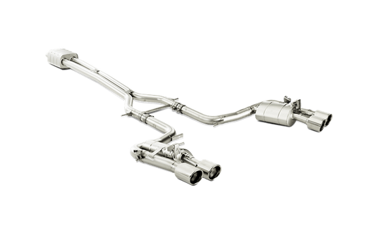 Akrapovic 14-15 Porsche Panamera Turbo (970) Evolution Line Cat Back (Titanium) w/ Titanium Tips