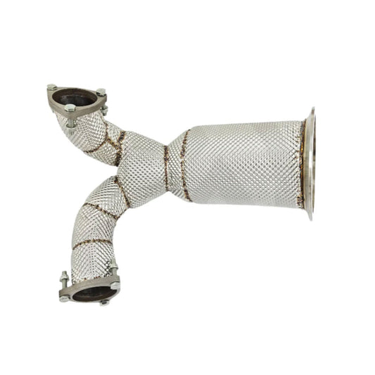 Free Flow Stainless Exhaust Downpipe for Audi S4 S5 B9 3.0T