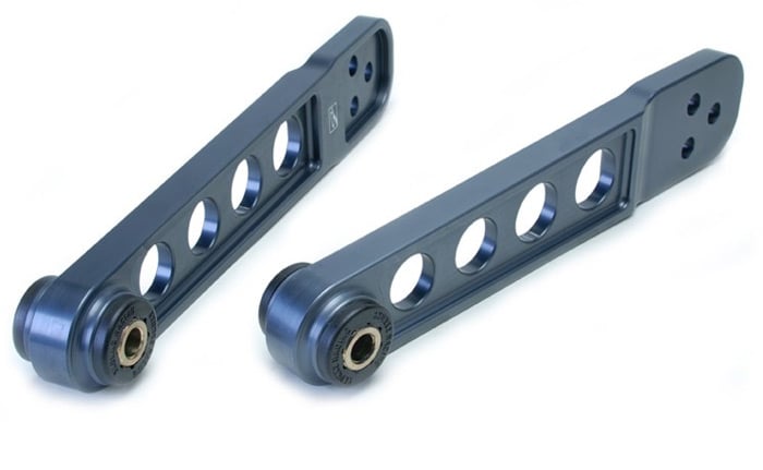 Skunk2 01-05 Honda Civic Blue Steel Anodized Rear Lower Control Arm (Lim. Ed.) (Incl. Socket Tool) - Mammoth Racing -