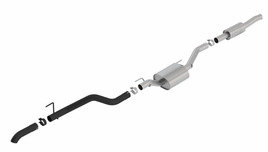 Borla 2020 Jeep Gladiator JT 3.6L V6 AWD ATAK Climber Catback w/ Black Turndown Tip & Over-Axle