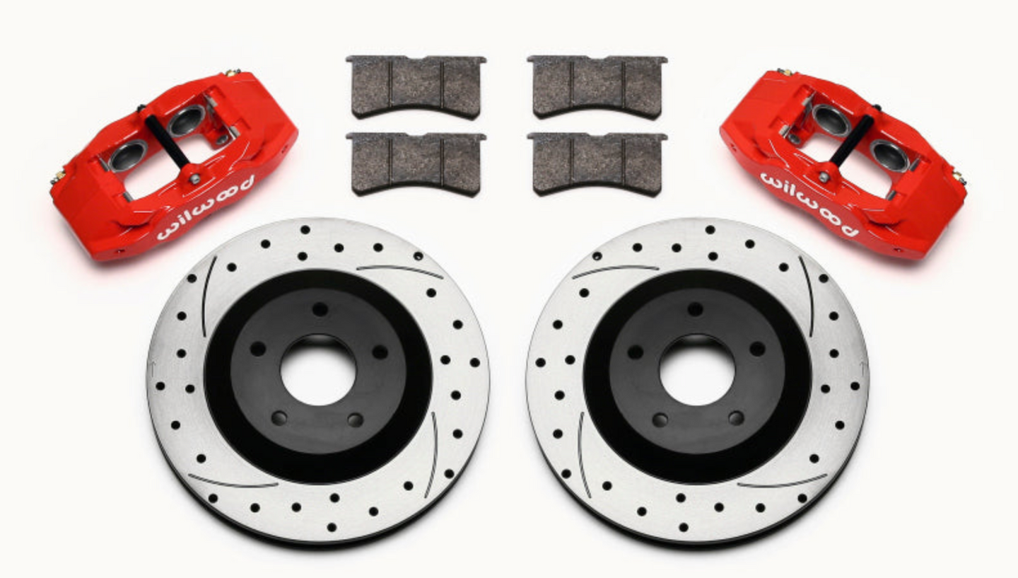 Wilwood Slc56 Front Caliper & Rotor Kit Red Corvette All C5 / Base C6 1997-2013 - My Store