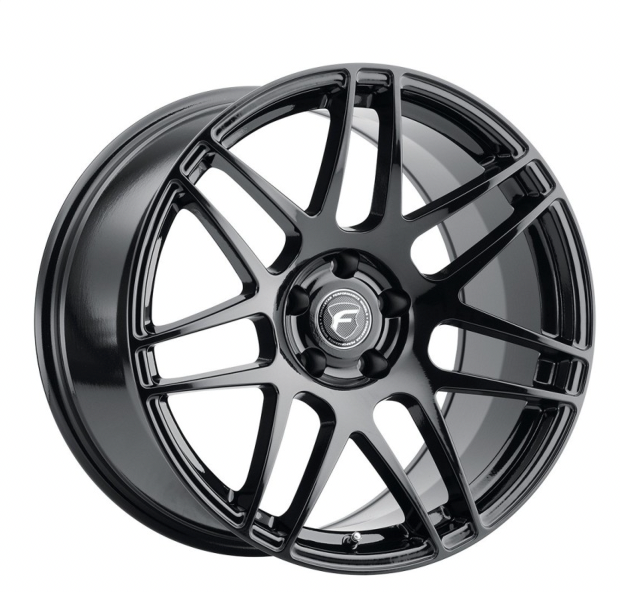 Forgestar F14 19x9.5 / 5x120 BP / Et21 / 6.1in BS Gloss Black Wheel - Mammoth Racing -