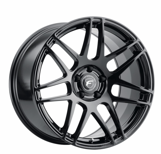 Forgestar F14 19x9.5 / 5x120 BP / Et21 / 6.1in BS Gloss Black Wheel - Mammoth Racing -