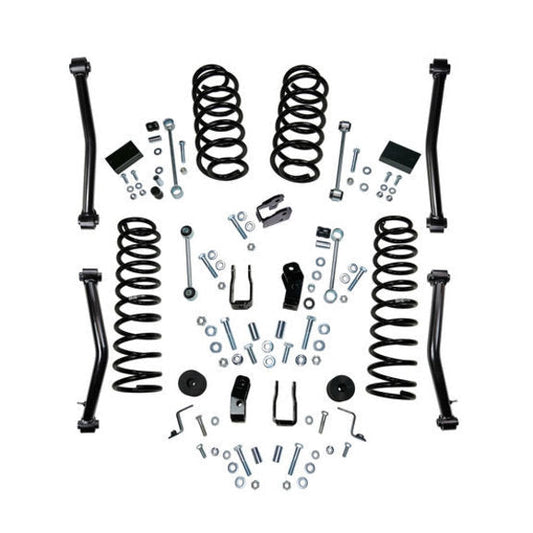 18-19 Jeep Wrangler JL 2 Door 4in Dual Rate Coil Lift Kit - Incl Rubicon w/ Fox Shocks - Mammoth Racing -