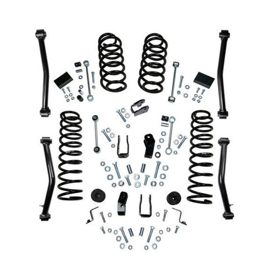 18-19 Jeep Wrangler JL 2 Door 4in Dual Rate Coil Lift Kit - Incl Rubicon w/ Shock Extensions
