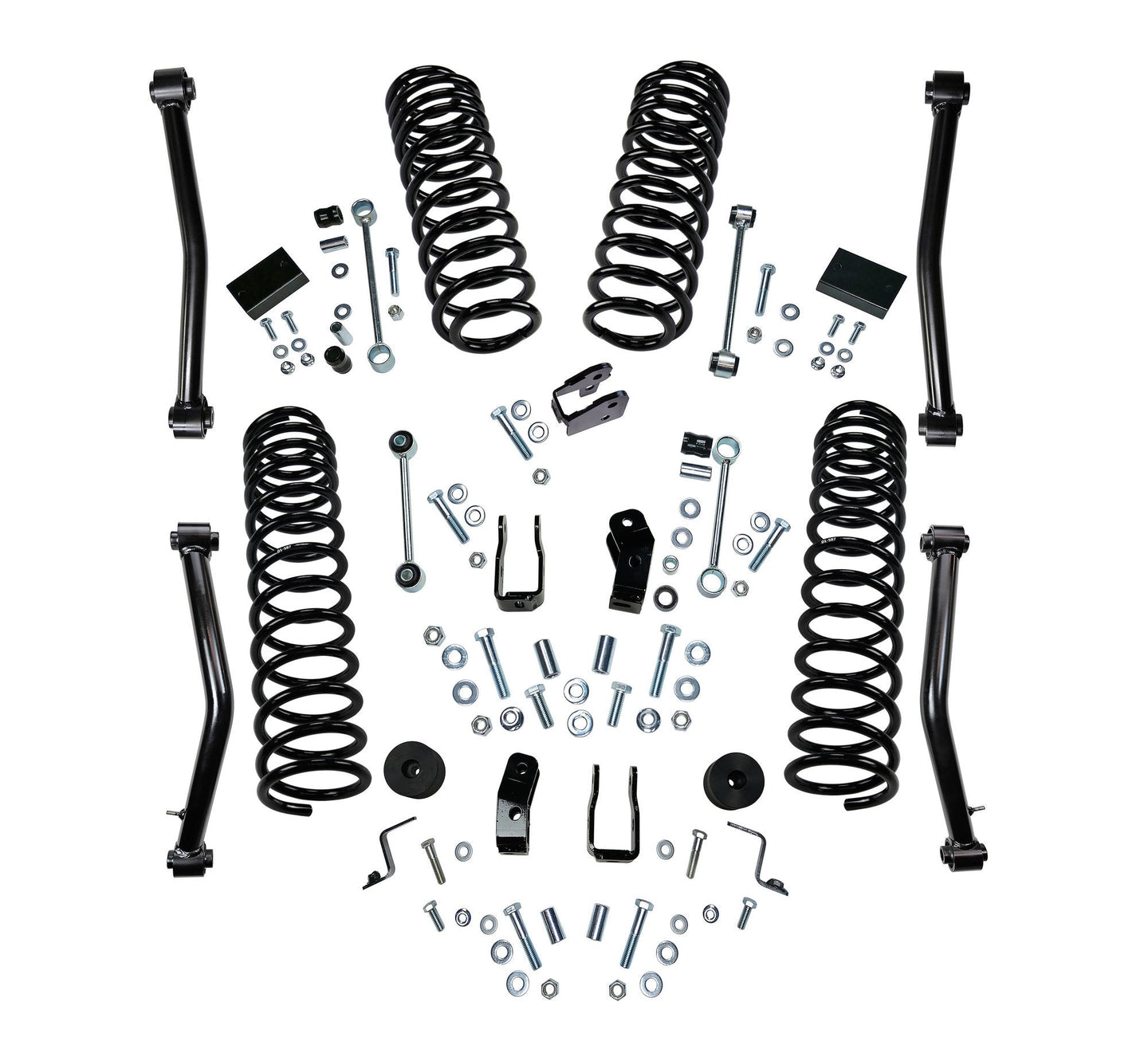 Superlift 18-20 Jeep Wrangler JL Unlimited 4in Dual Rate Coil Lift Kit w/ Superlift Shadow Shocks - Mammoth Racing -