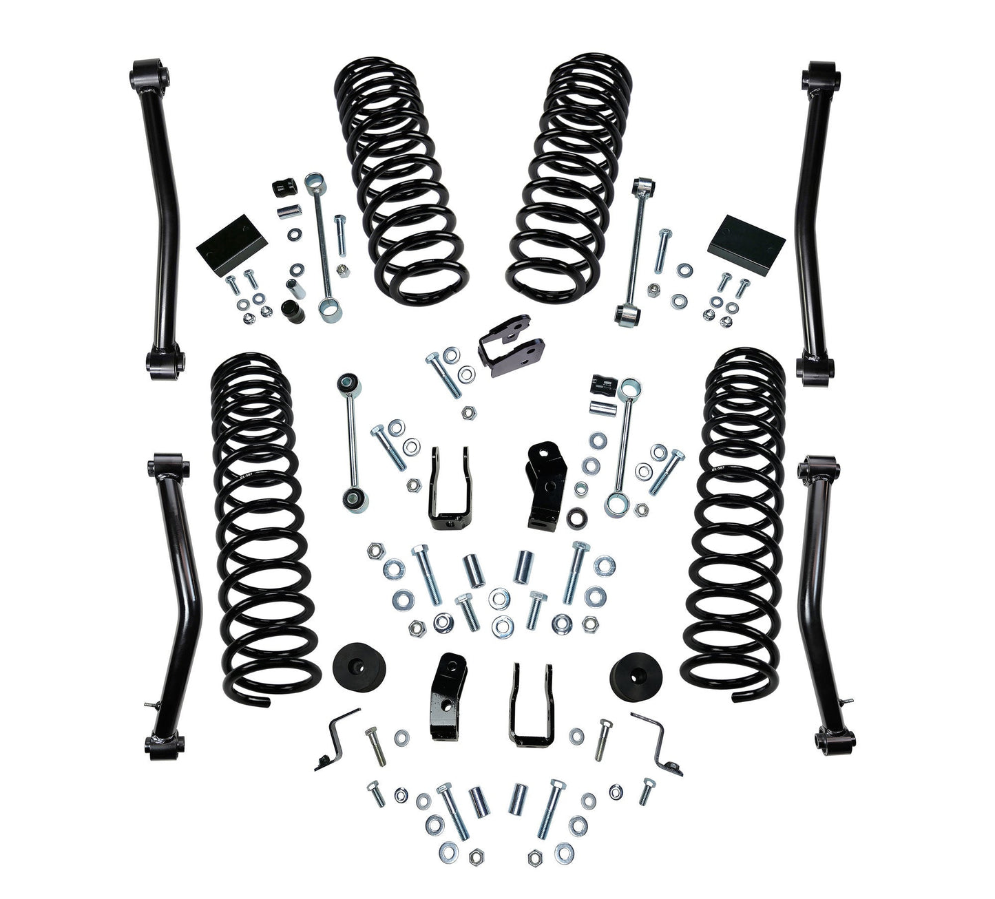 Superlift 18-20 Jeep Wrangler JL Unlimited 4in Dual Rate Coil Lift Kit w/ Superlift Shadow Shocks - Mammoth Racing -