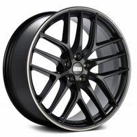 BBS CC-R 19x9.5 5x112 ET46 Satin Graphite Diamond Cut Polished Rim Protector Wheel -82mm PFS Req. - Mammoth Racing -