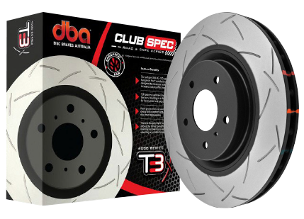 DBA 2018 Kia Stinger w/ Brembo Brakes Front T-Slot T3 4000 Series Slotted Rotor - Mammoth Racing -