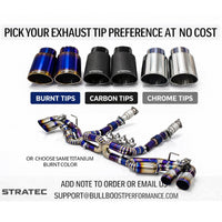 Stainless Straight Pipe Exhaust System for Ferrari 488 GTB Spider Pista