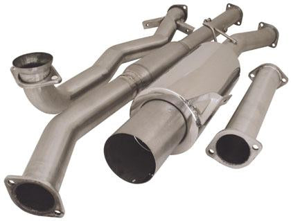 Turbo XS 02-07 Wrx/sti Catted Titanium Muffler Turboback Exhaust - Mammoth Racing -